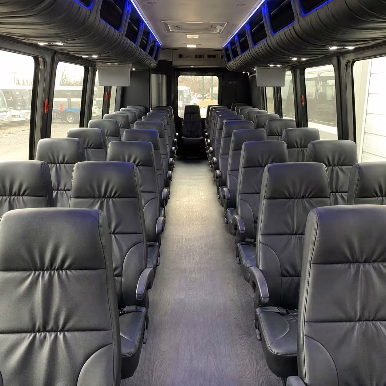 28 passenger minibus interior