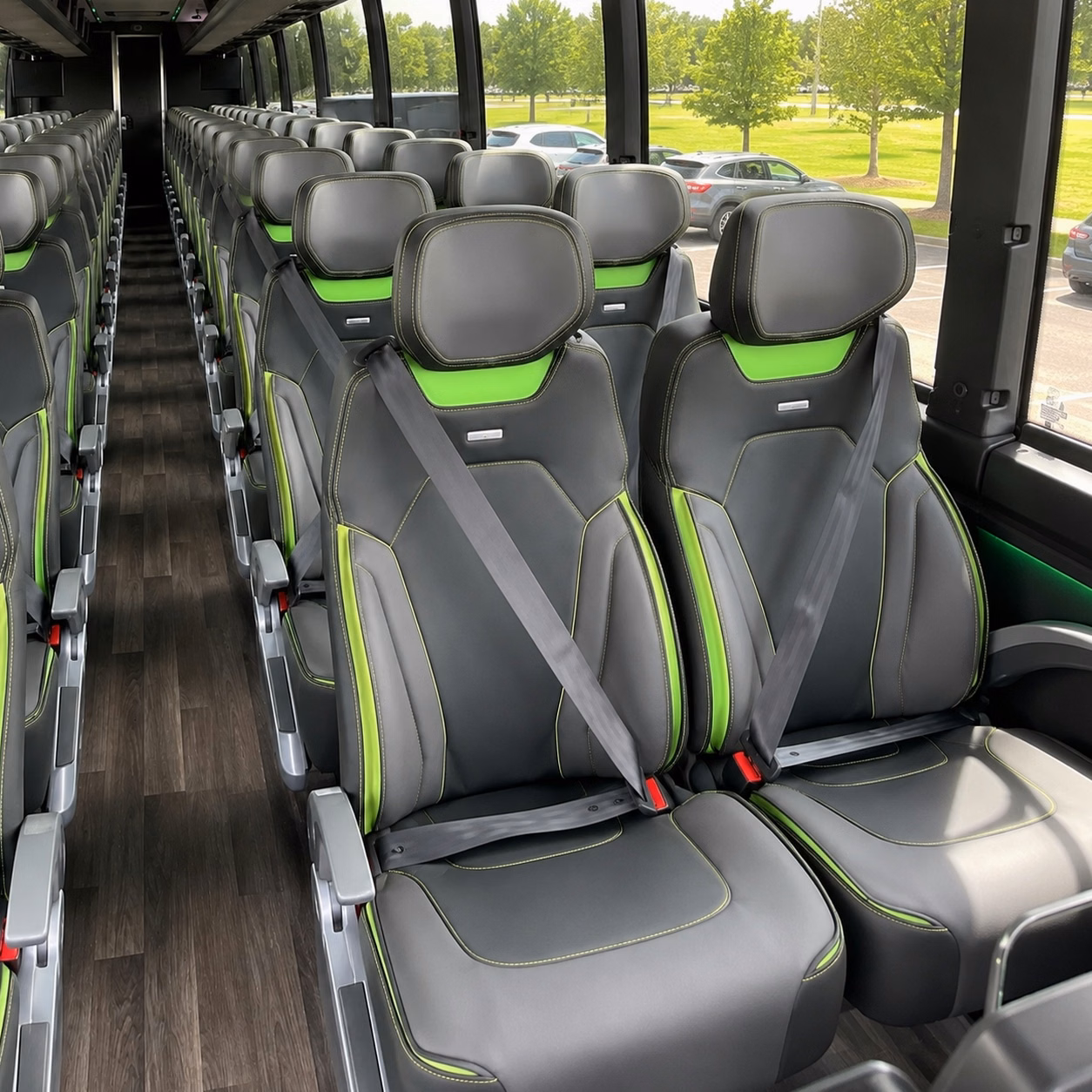 anchorage charter bus rental interior