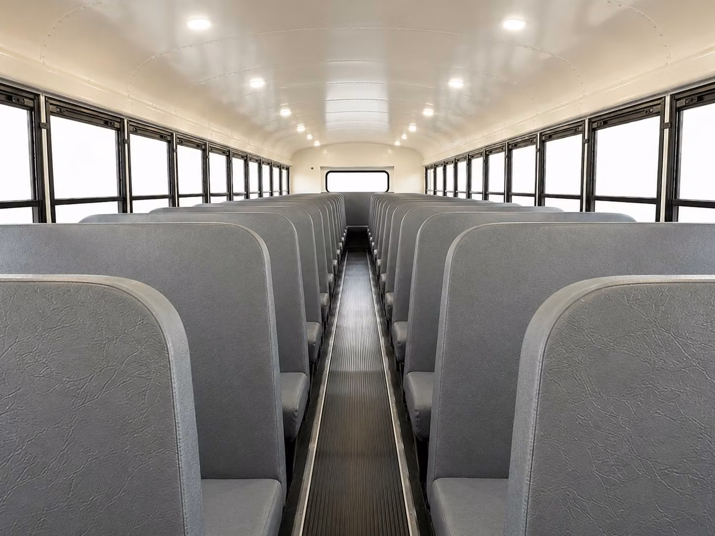 school bus inside